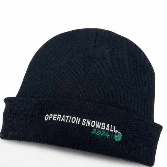 Black operation snowball hat