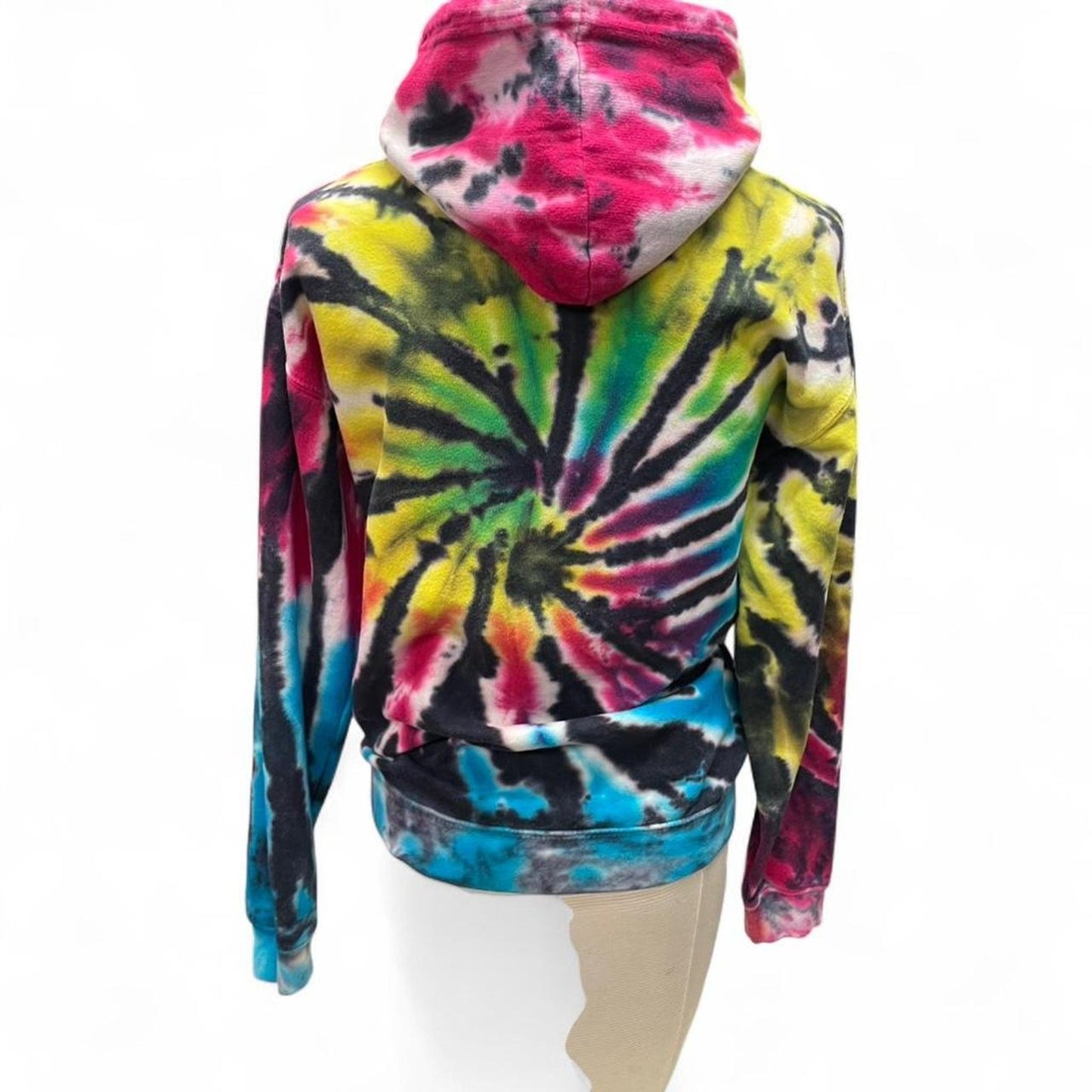 Veni amour multicoloured tie dye hoodie