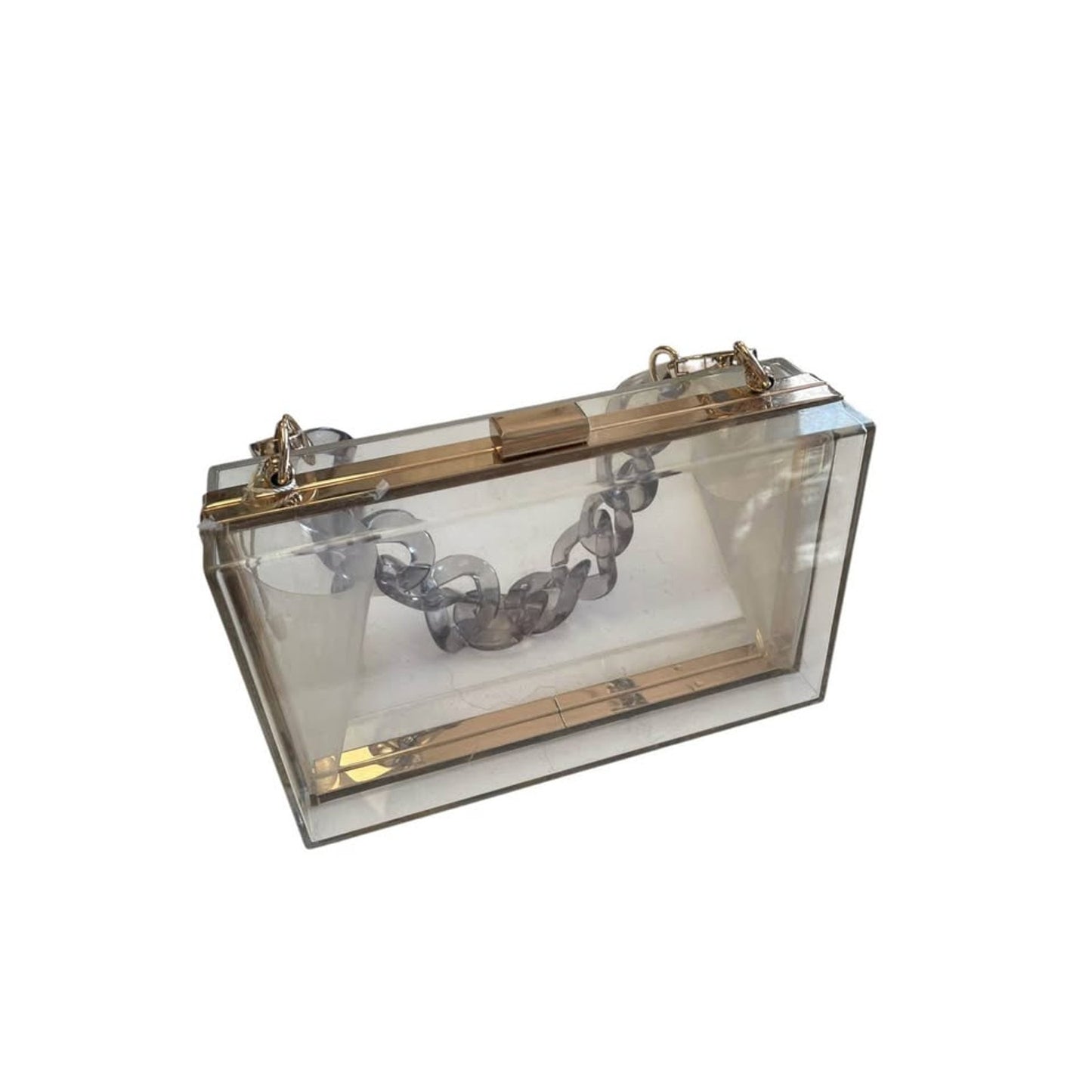 Clear plastic clutch
