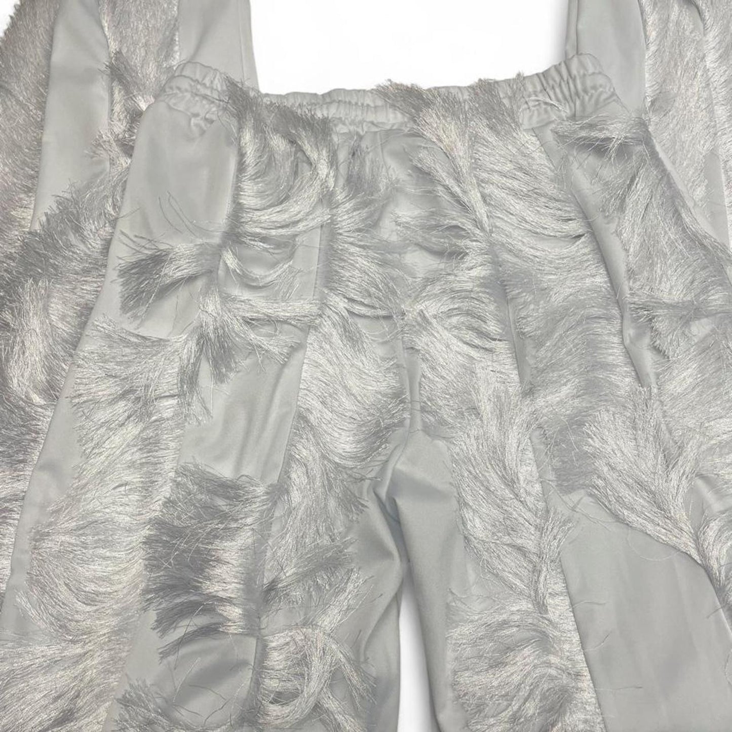 White feather pants