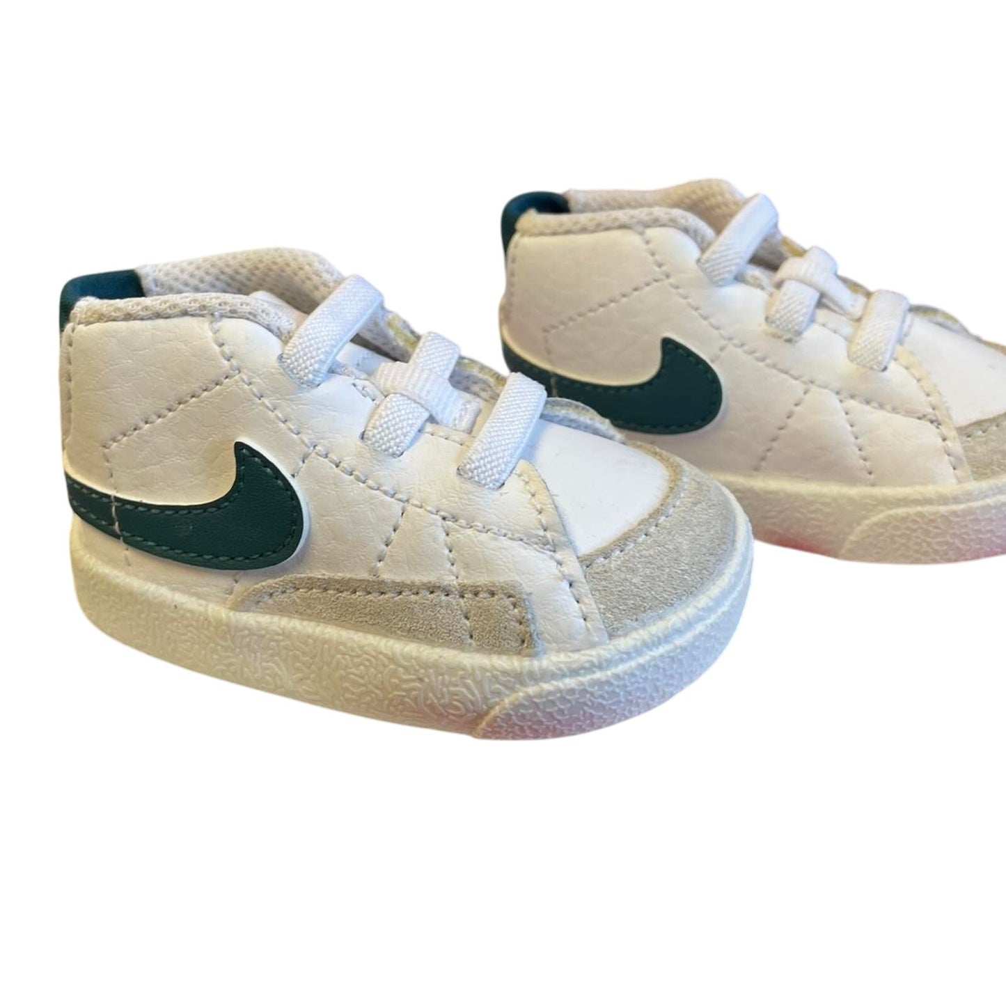 Nike white and green