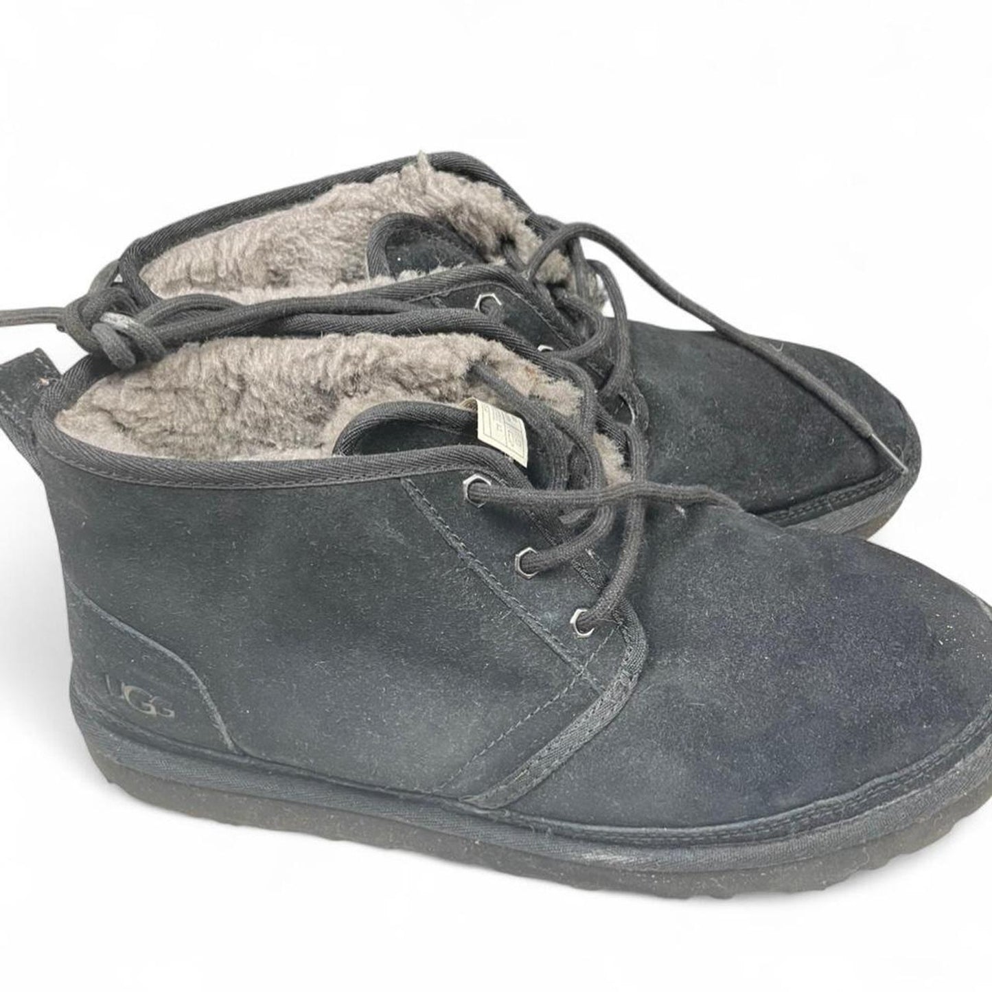 Ugg black suede lace up