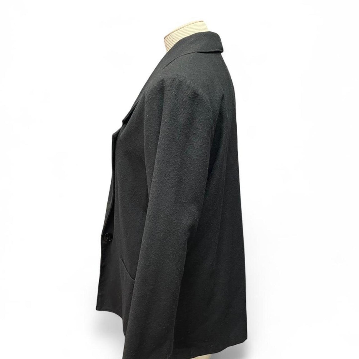 Black wool blend blazer