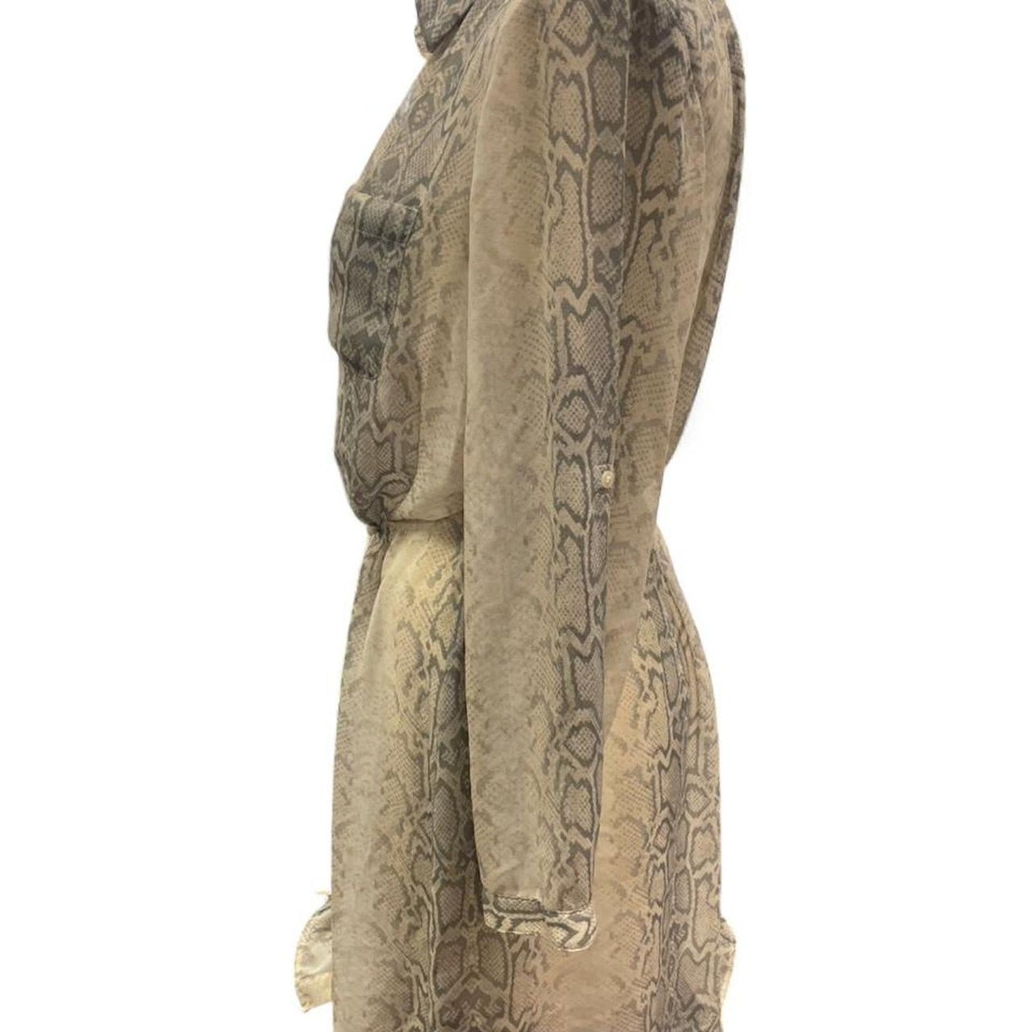 Snake print button up shirt
