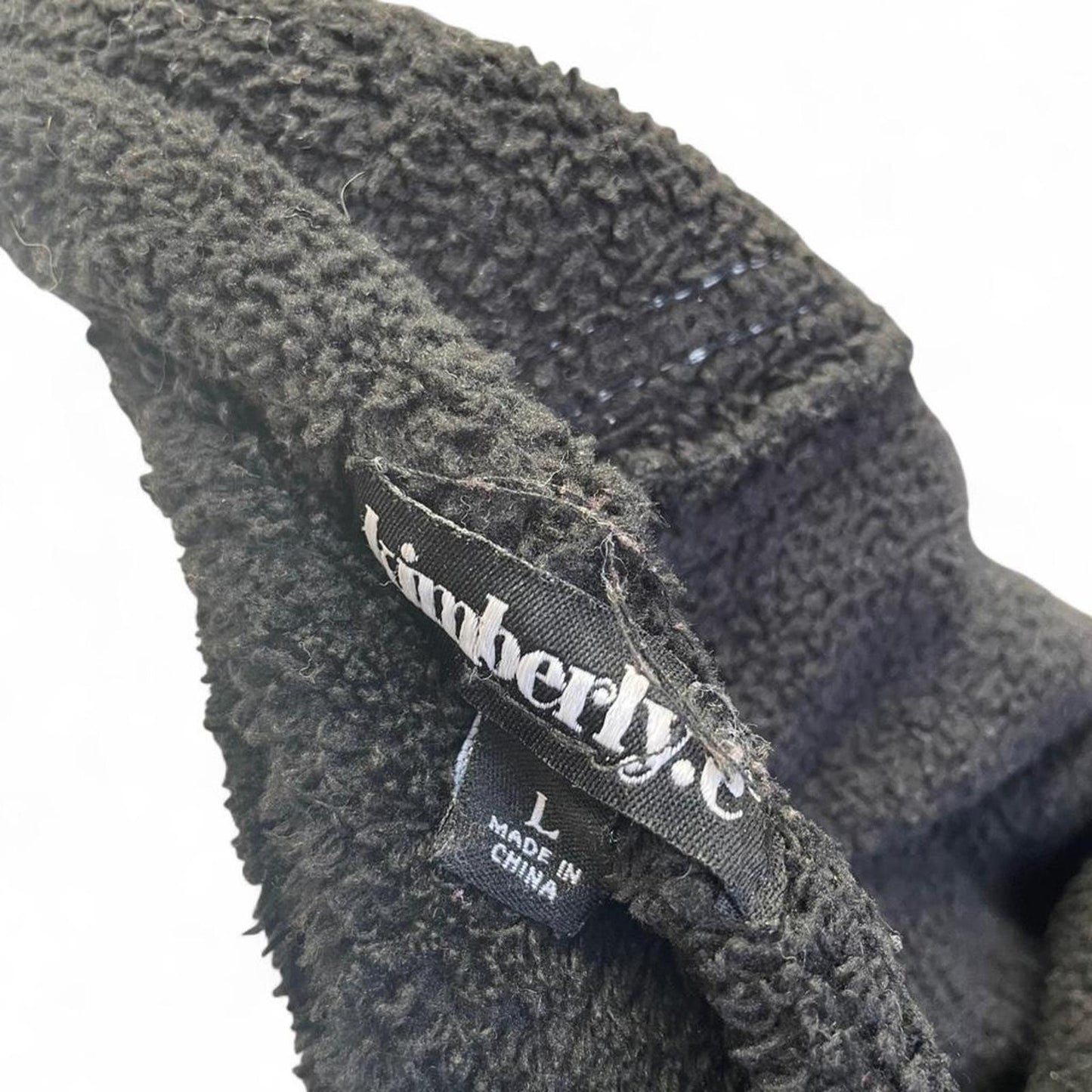 Black fleece zip up hoodie