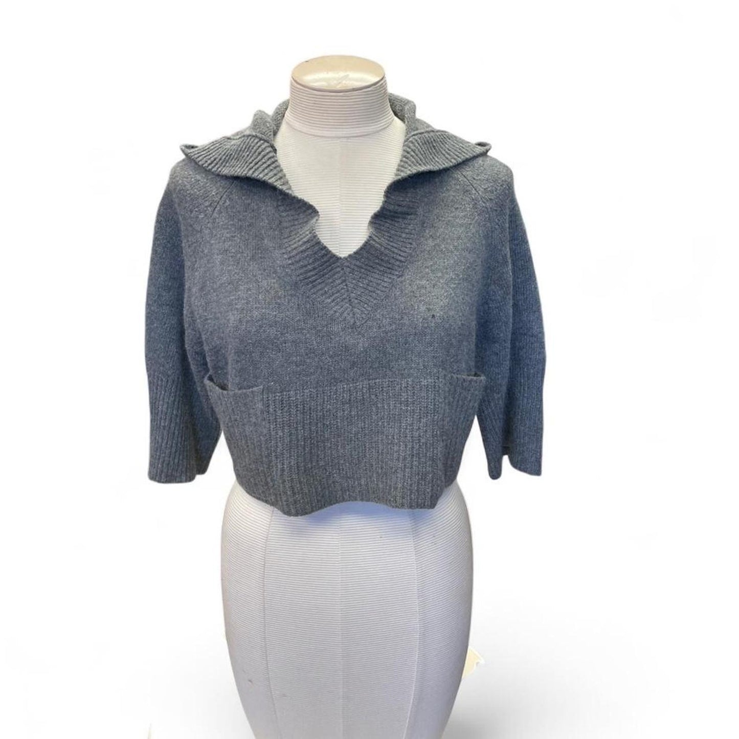 Charlotte russe grey cropped sweater