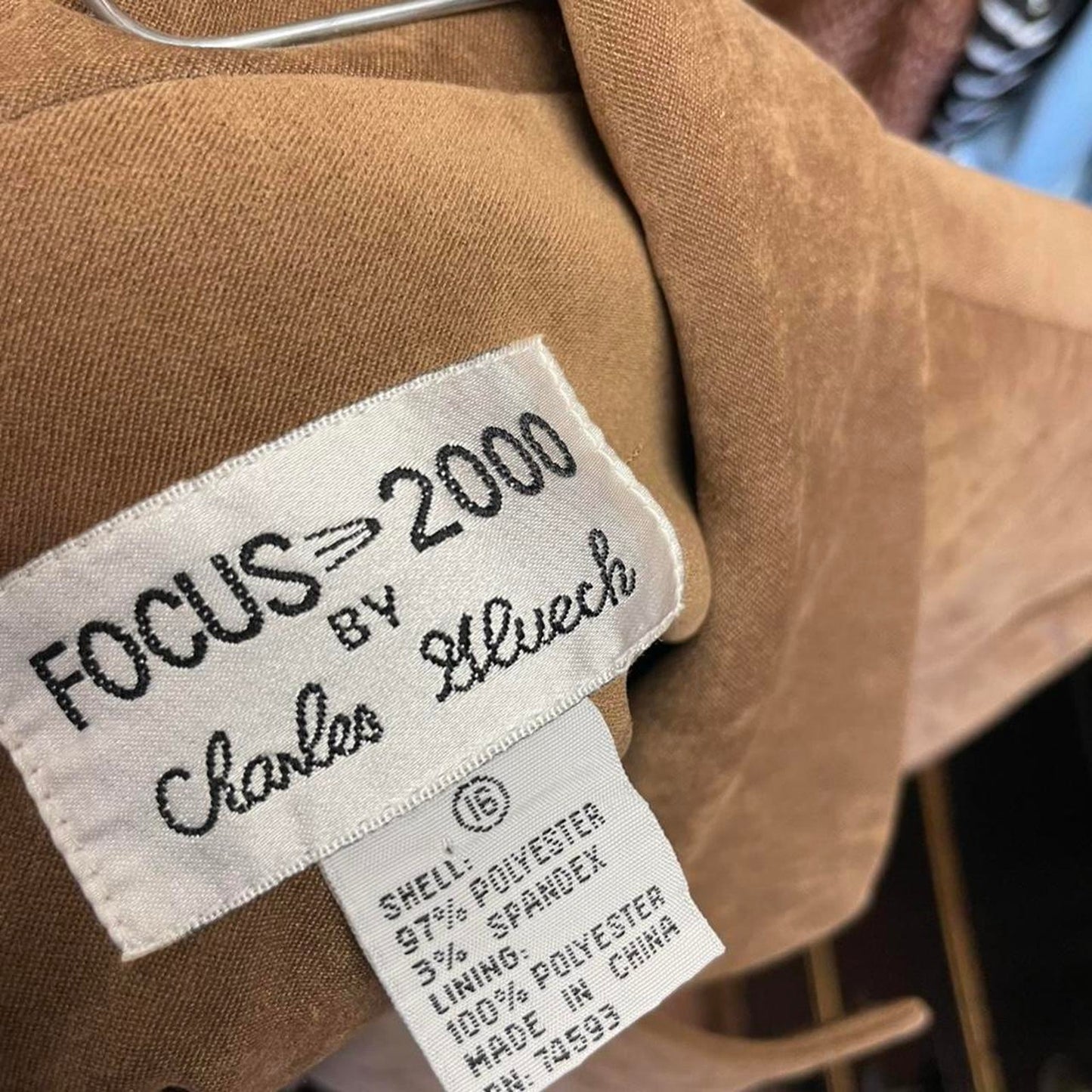 Tan suede blazer