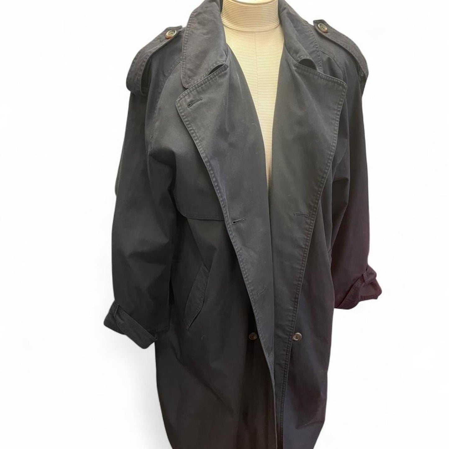 Ashton cove black trench coat