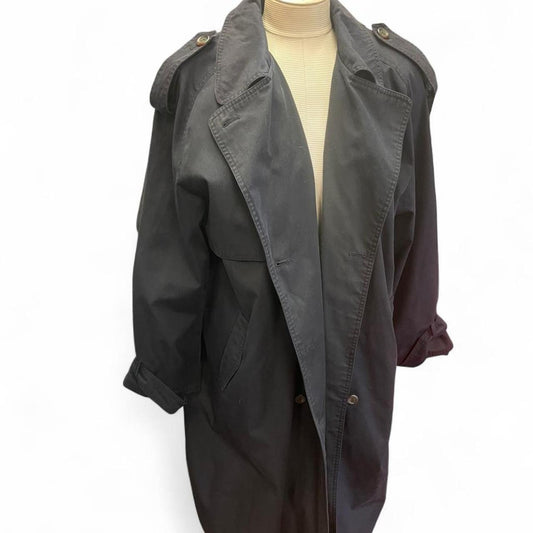 Ashton cove black trench coat