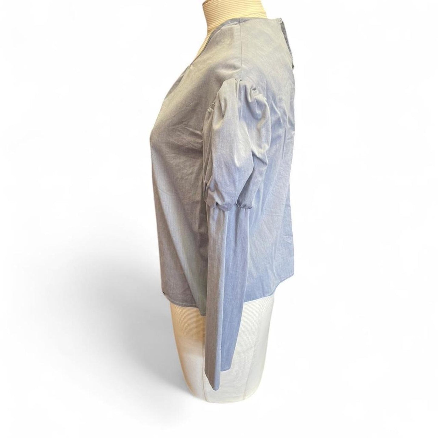 Drew blue ombre puff sleeve