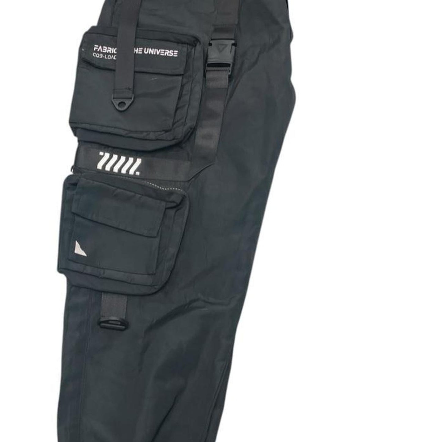 Black future culture cargo pants