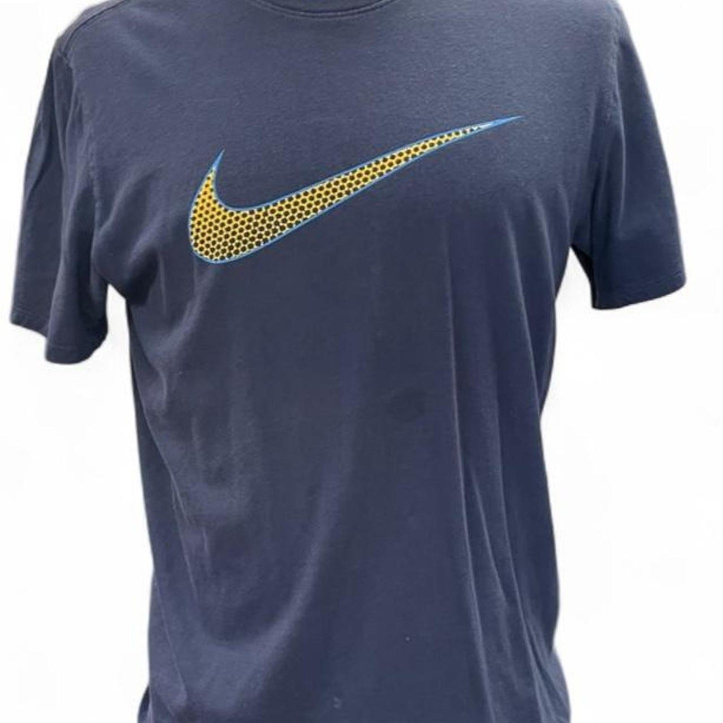 Nike navy blue cotton t shirt