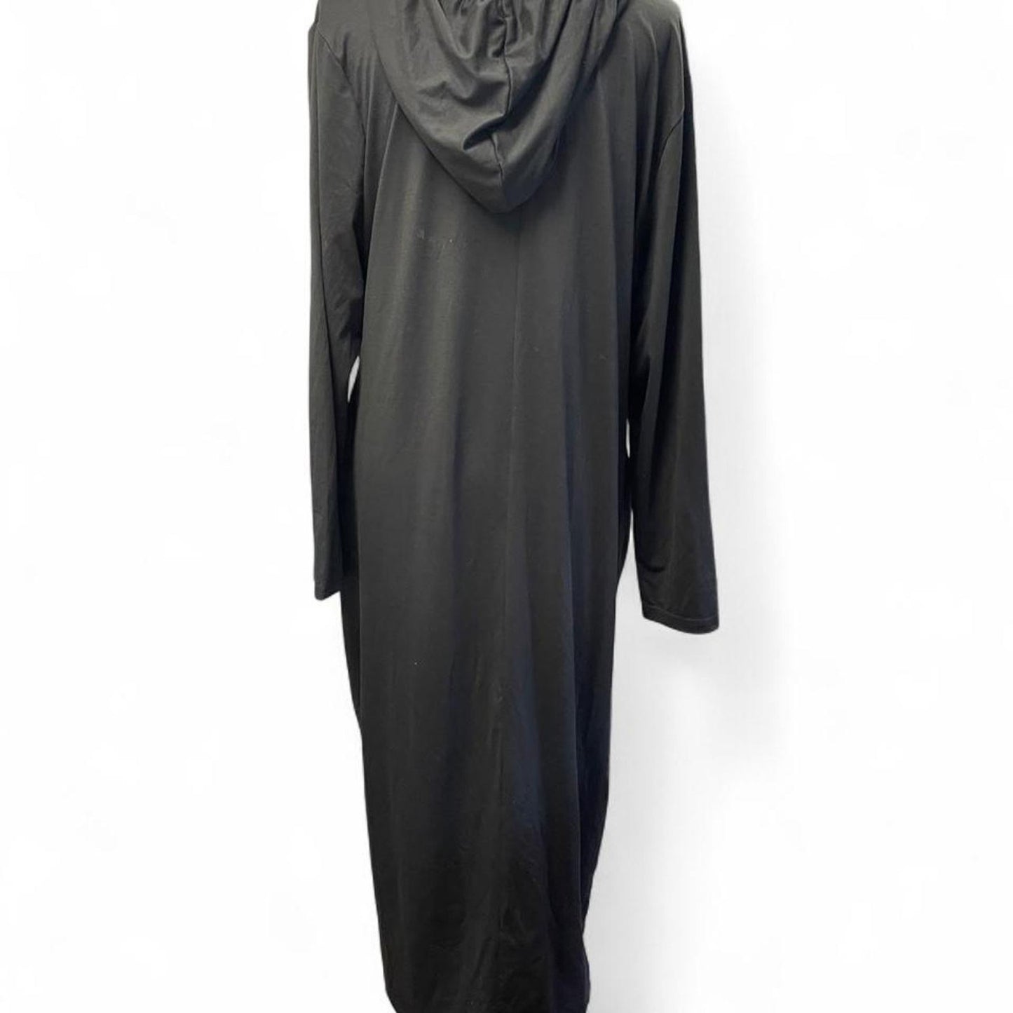 Black polyester spandex maxi