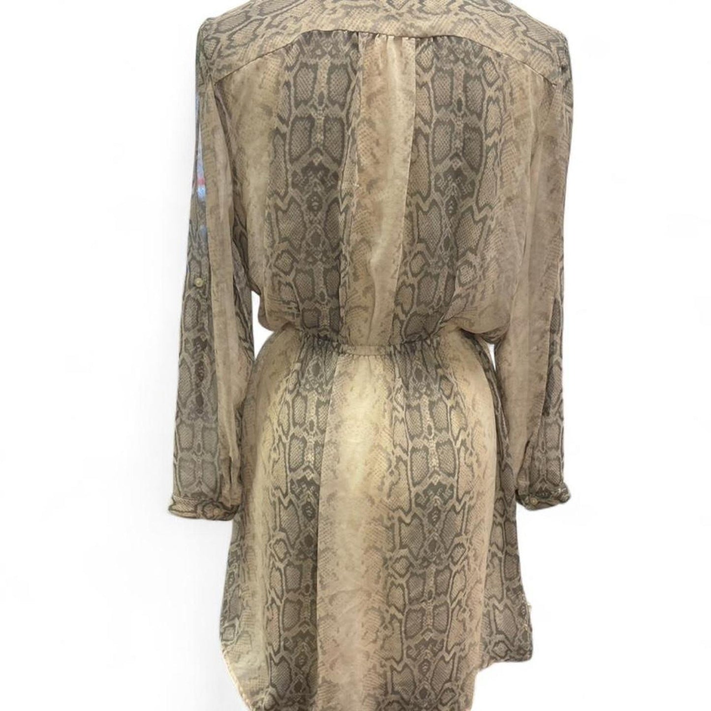 Snake print button up shirt