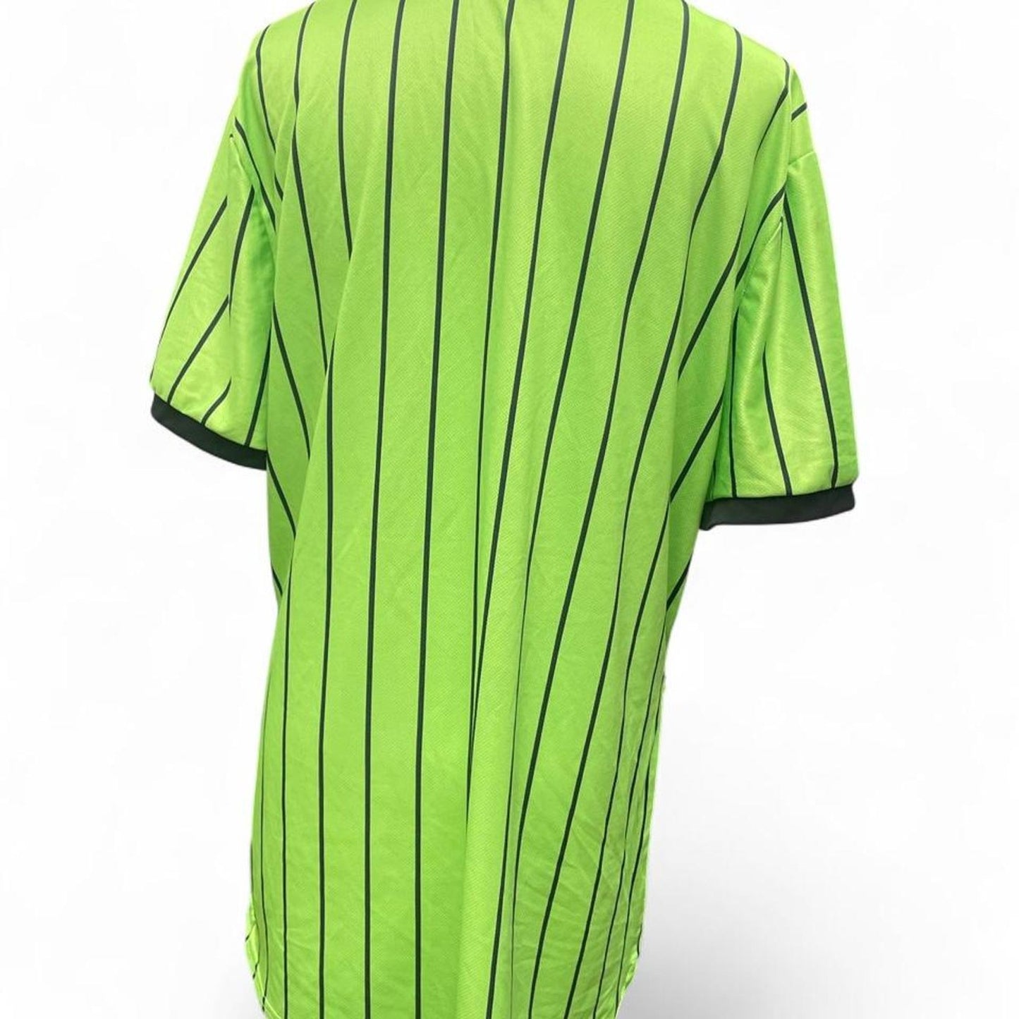 Green black striped jersey
