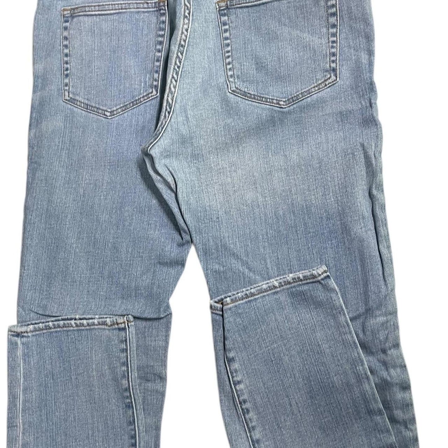 Blue straight leg jeans