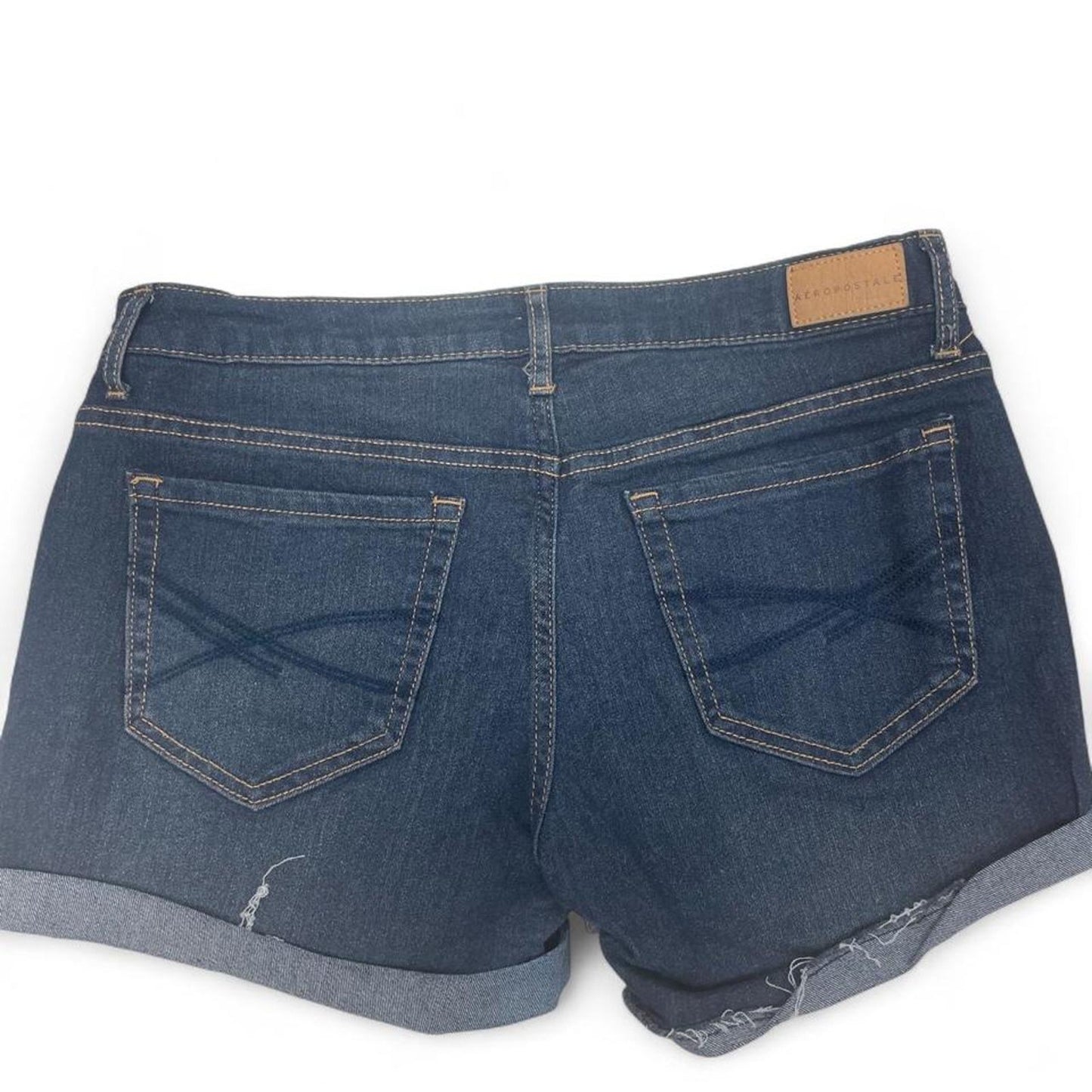 Aeropostale navy blue denim shorts