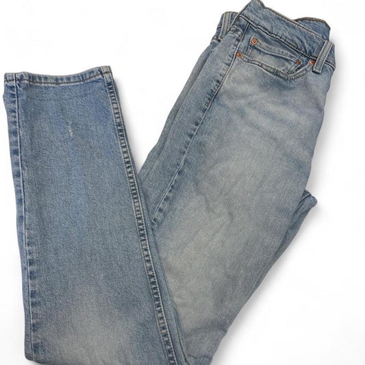 Light wash straight leg jeans