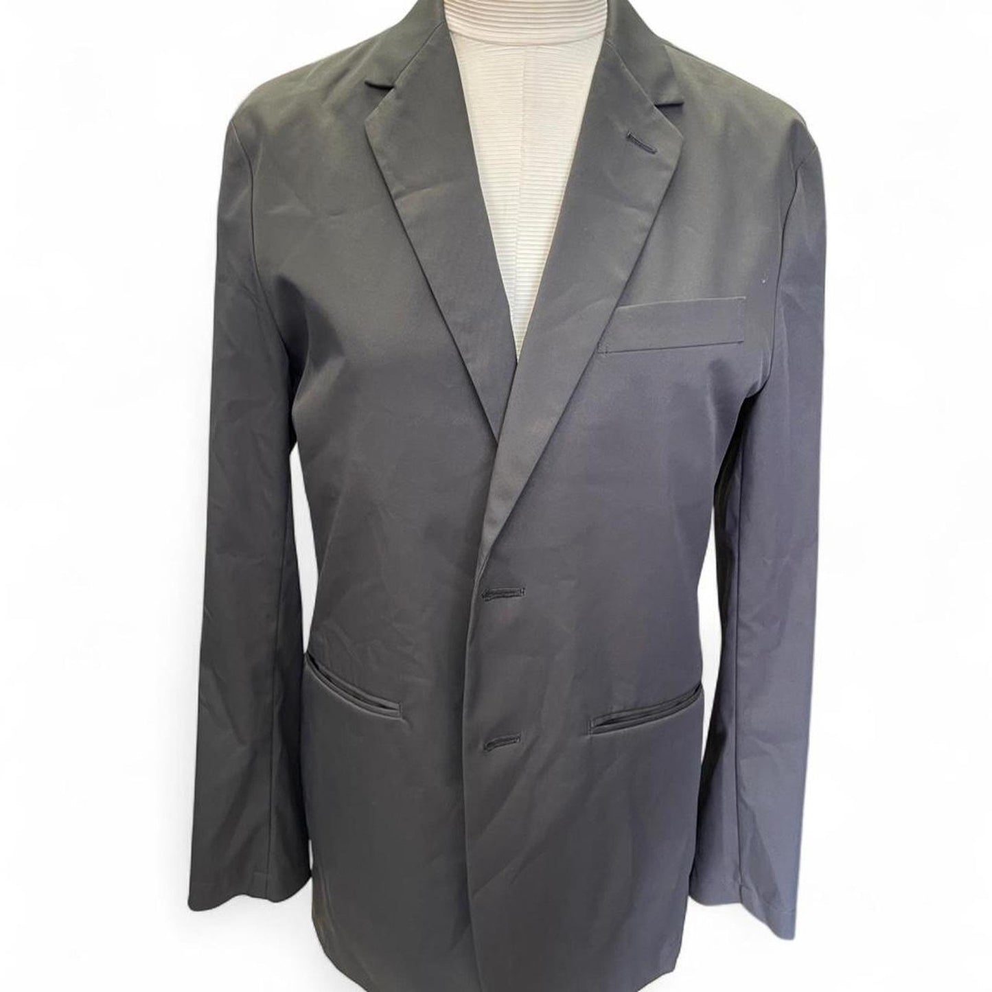 Black blazer with silver buttons