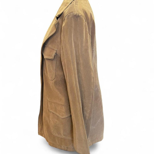 70s brown suede jacket with