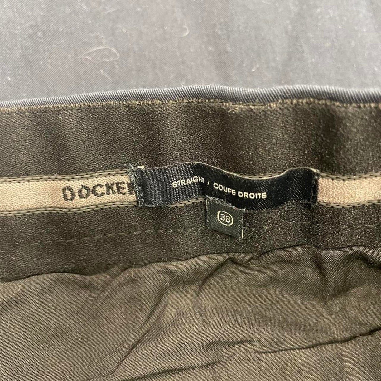 Docker straight leg gray pants
