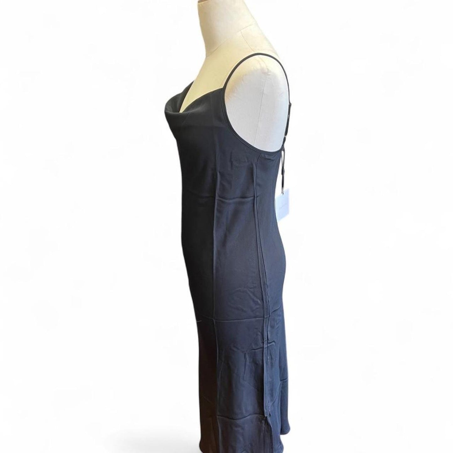 Supesu black bodycon midi dress