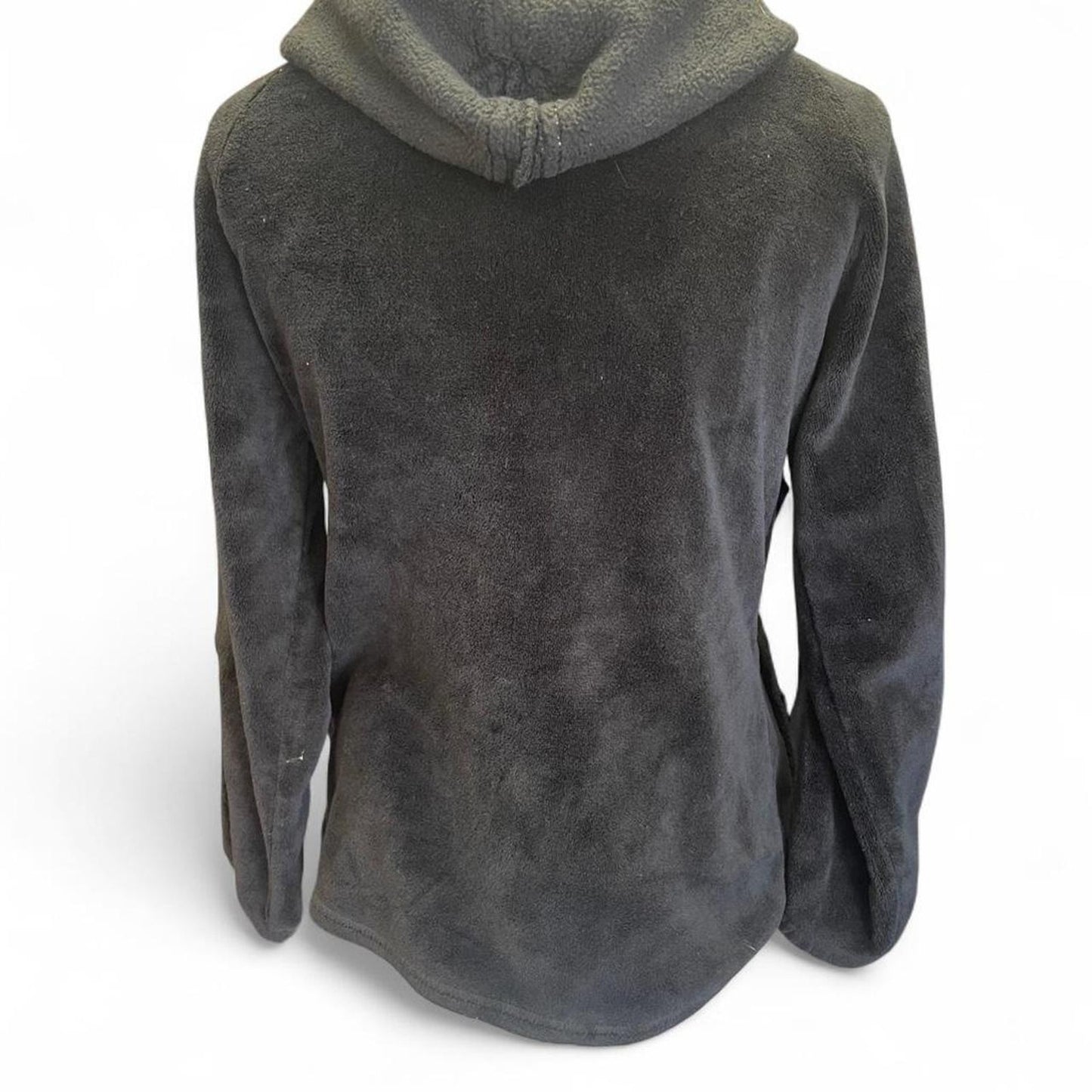 Black fleece zip up hoodie