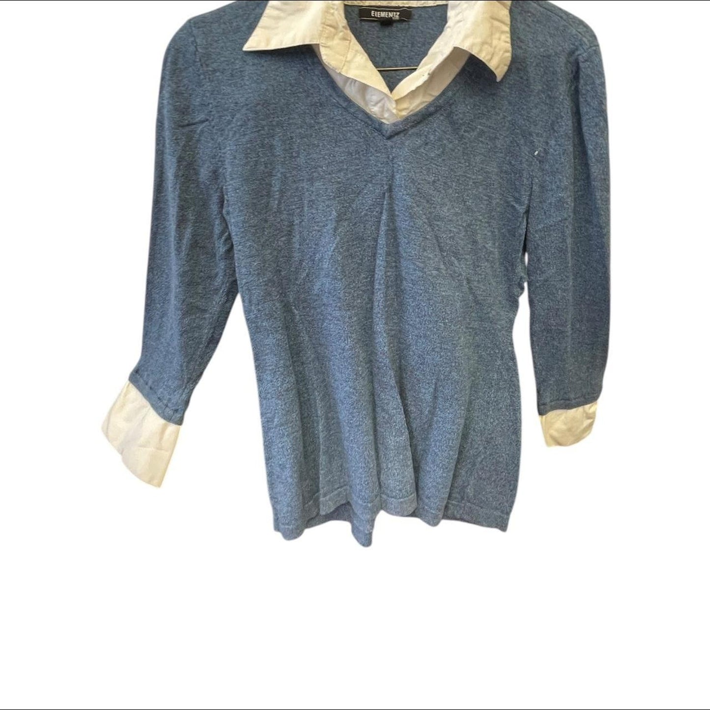 Blue and cream element collared
