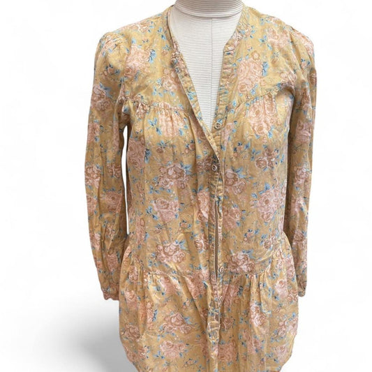 Hm yellow floral midi dress