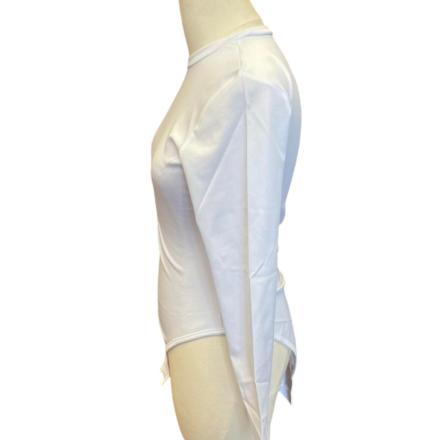 White long sleeve bodysuit with