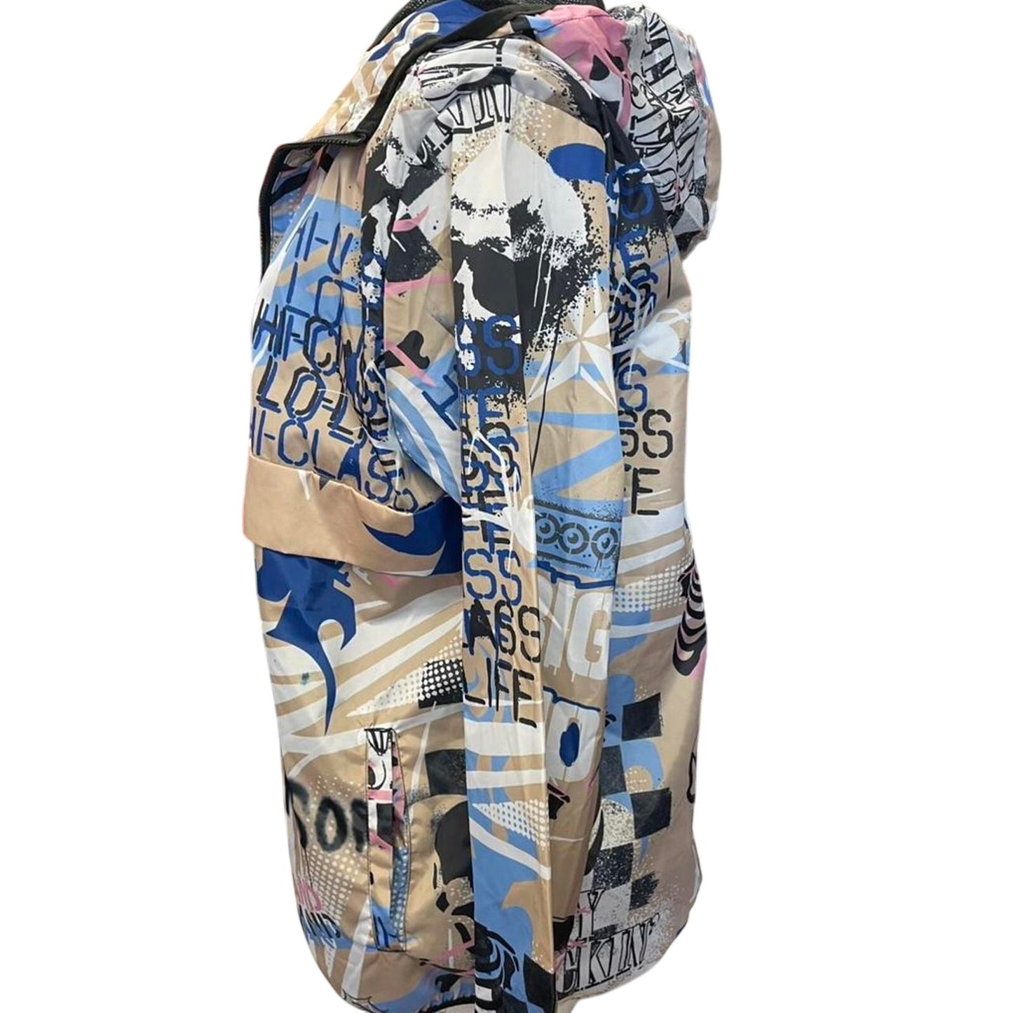 Reason multi coloured windbreaker jacket
