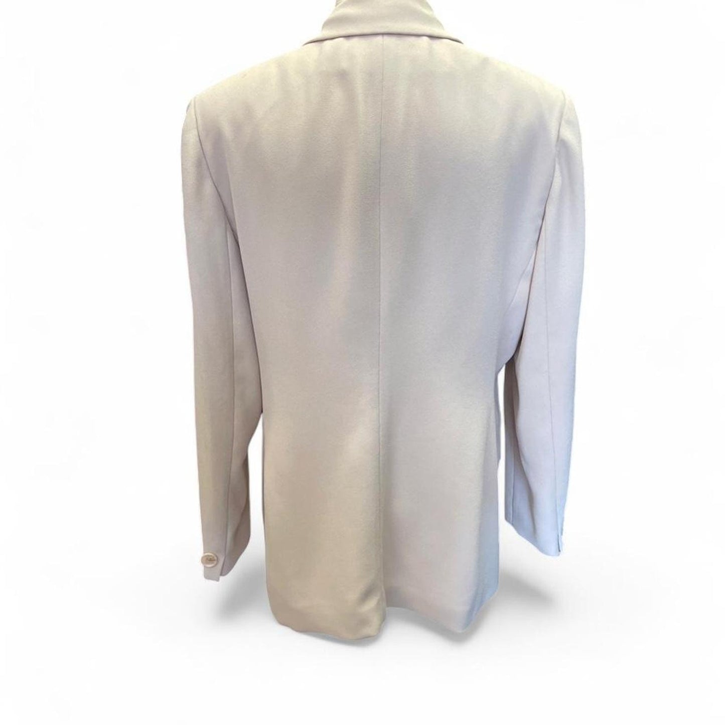Cream double breasted blazer with