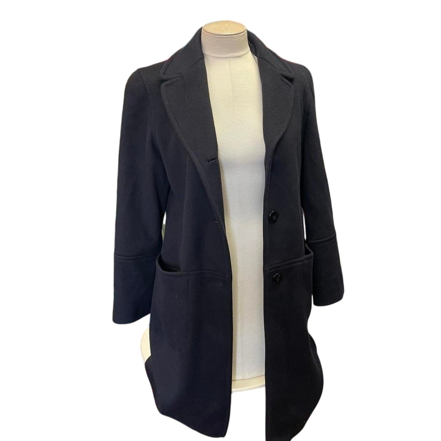 Navy blue longline blazer