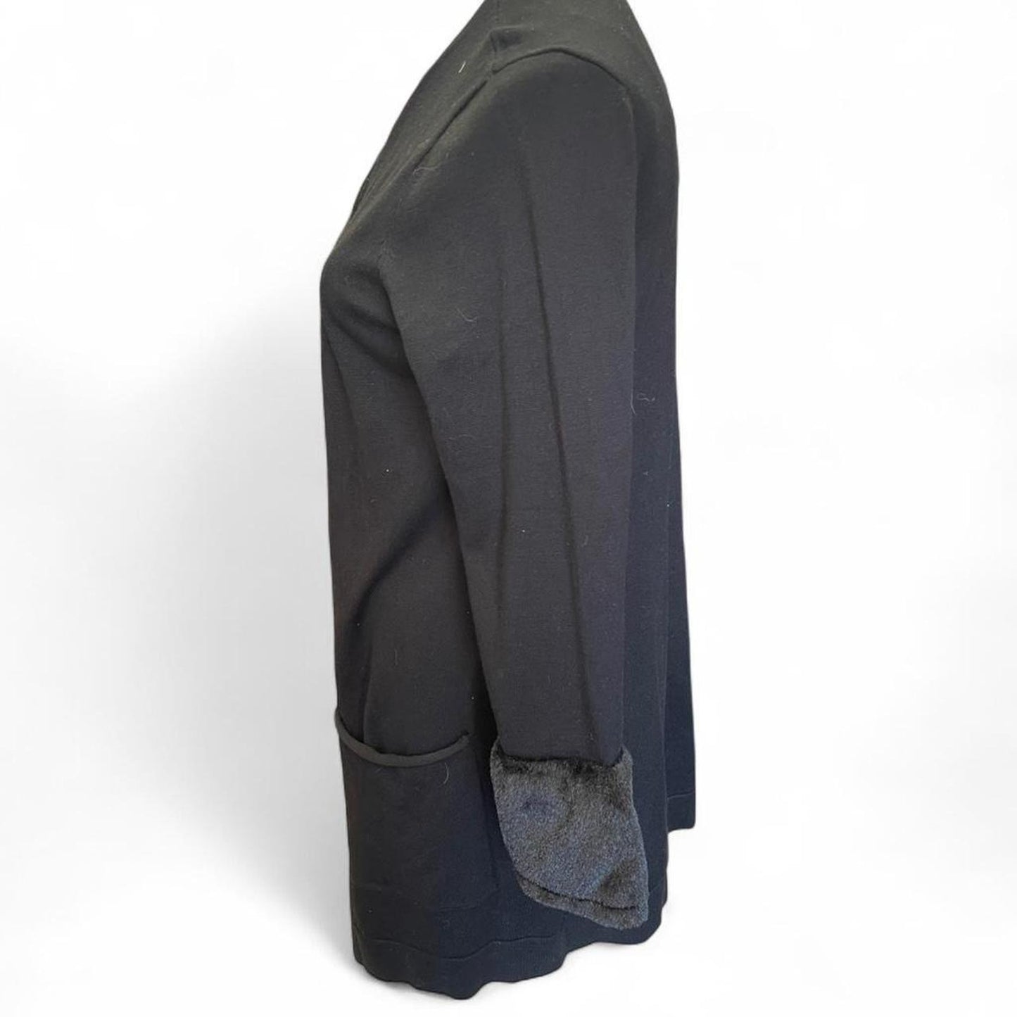 Black cardigan with pockets