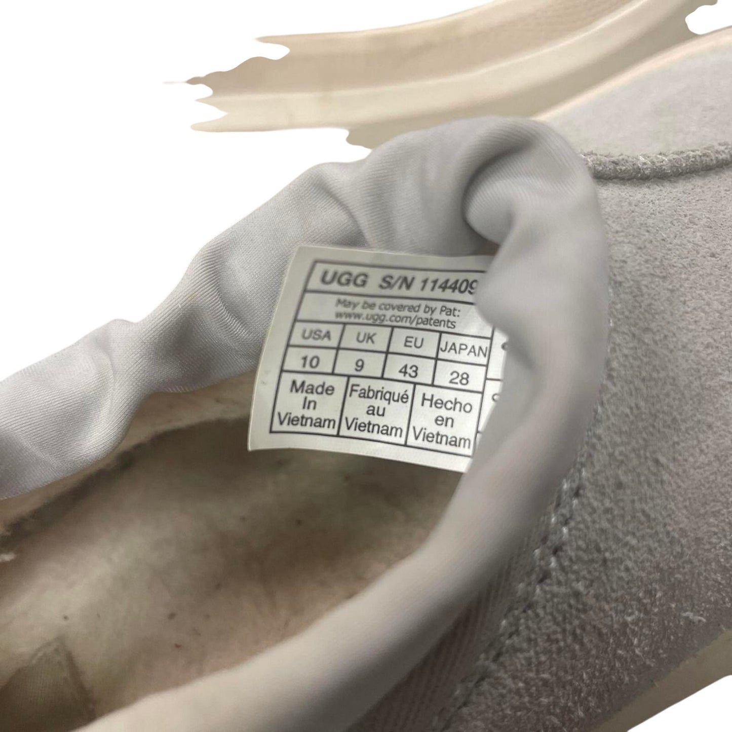 Ugg grey suede platform sneakers