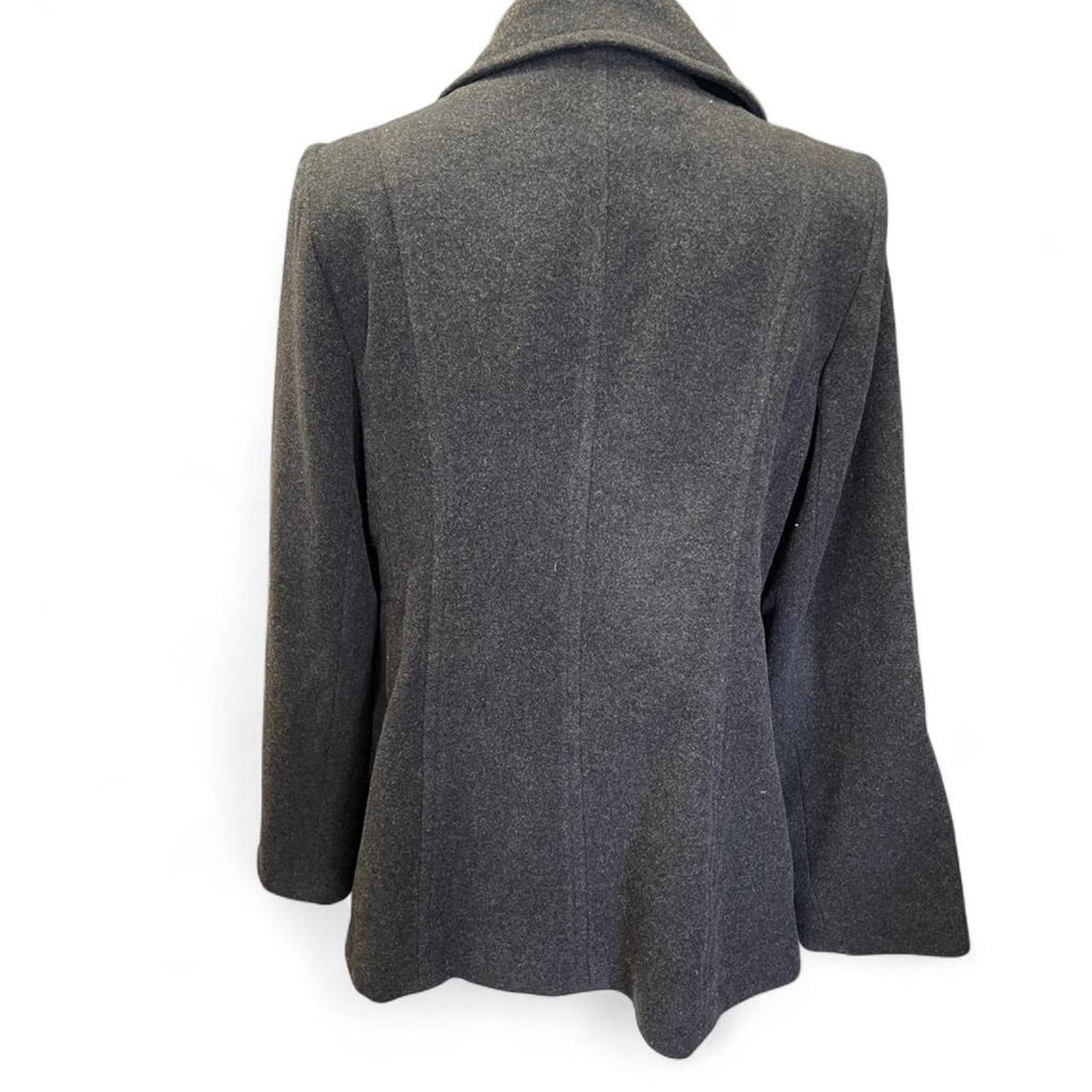 Croft barrow grey wool pea coat