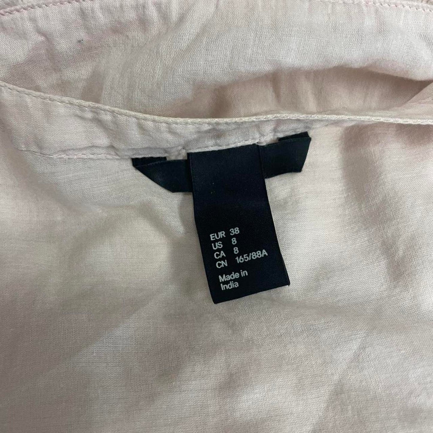 Pink linen button up shirt
