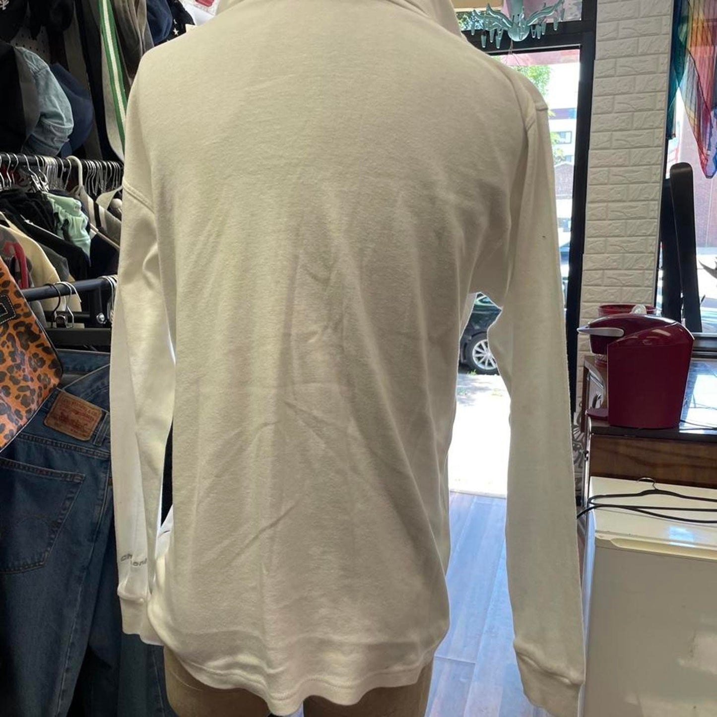 Cream republic blues quarter zip