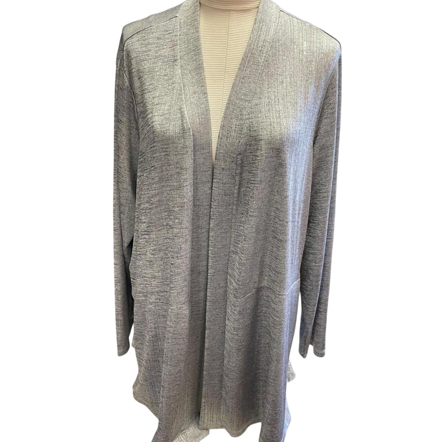 Susan graver grey cardigan