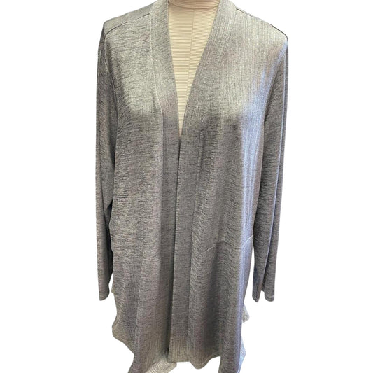 Susan graver grey cardigan