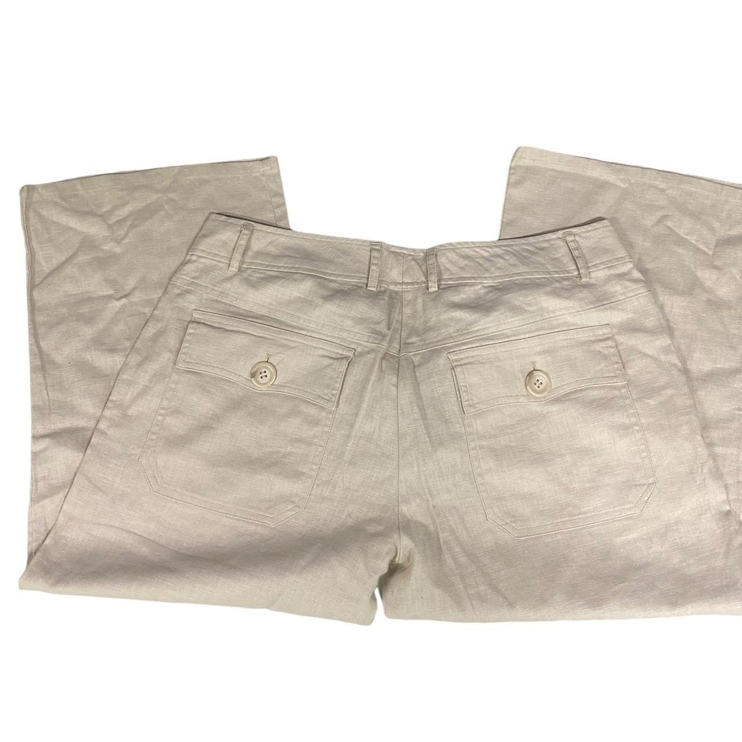 Capri cream linen trousers