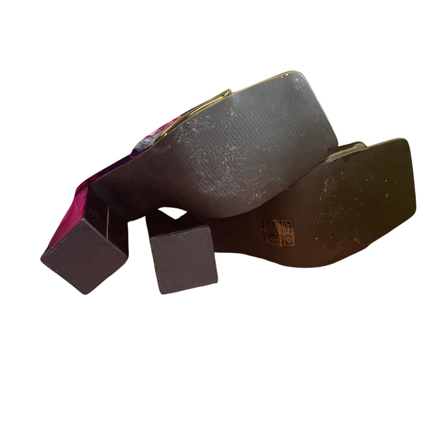 Black patent leather square toe
