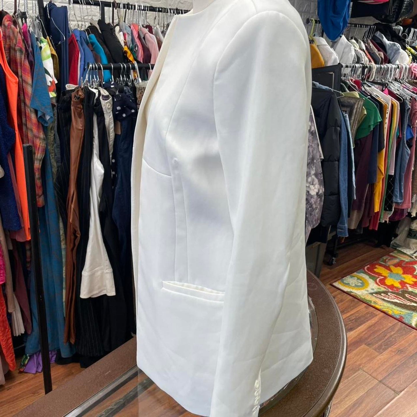 White blazer with a sleek