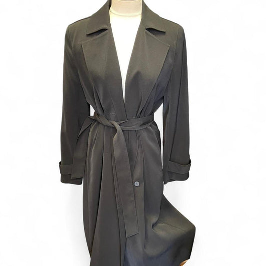 Anne klein black trench coat
