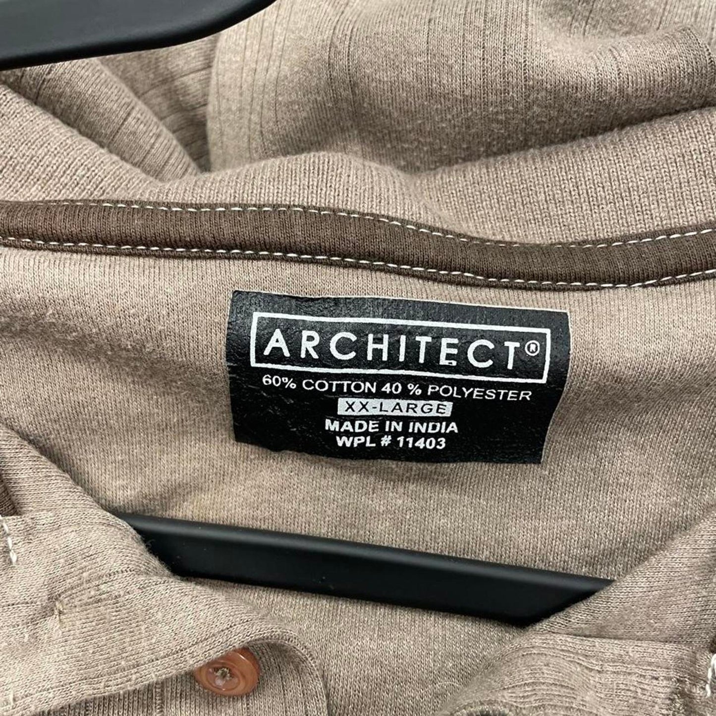 Long sleeve polo shirt size