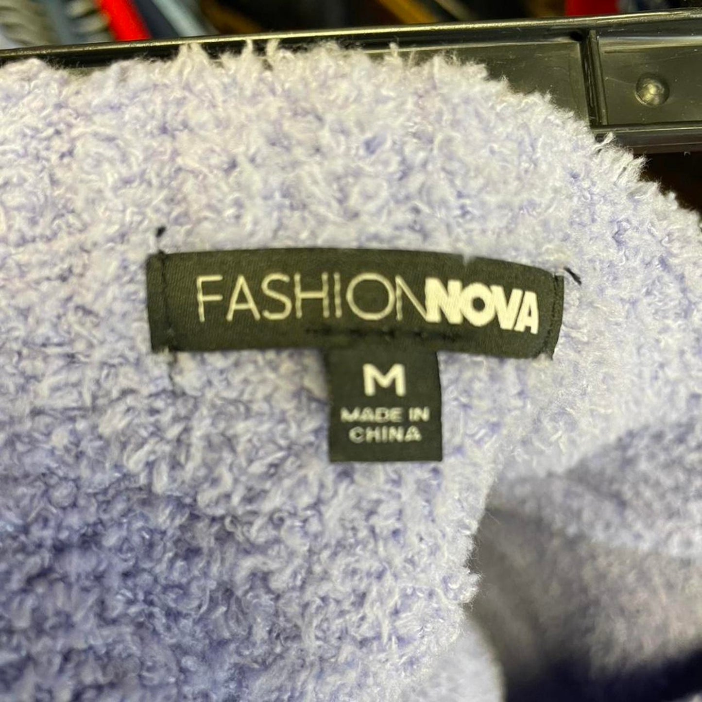 Fashion nova purple fuzzy tank
