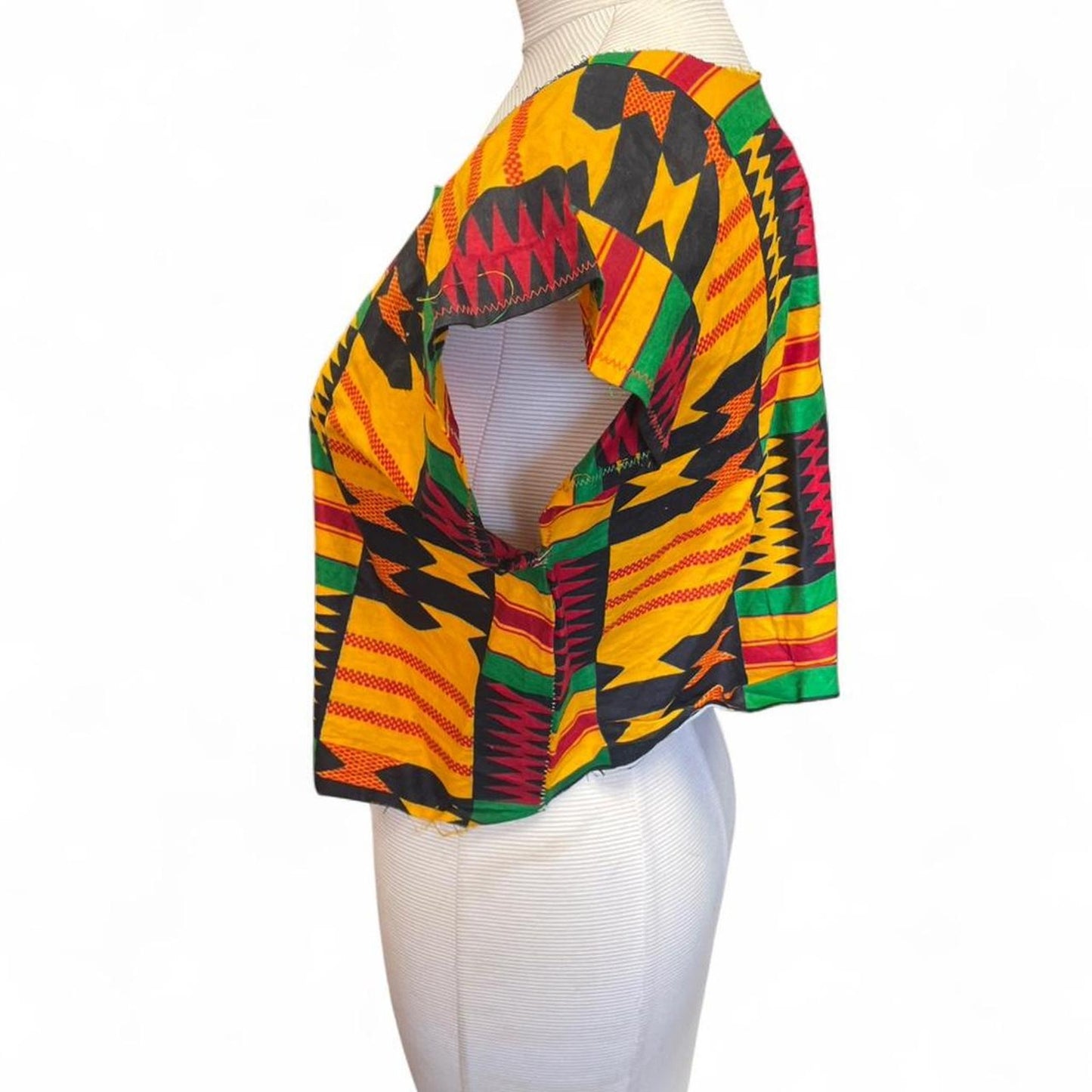 Multicoloured african print top with