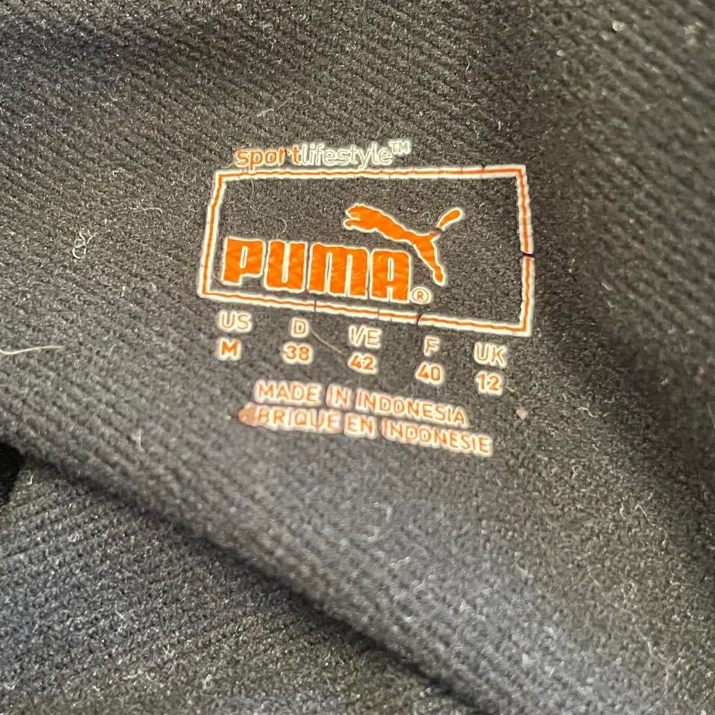 Puma black hoodie with thumb