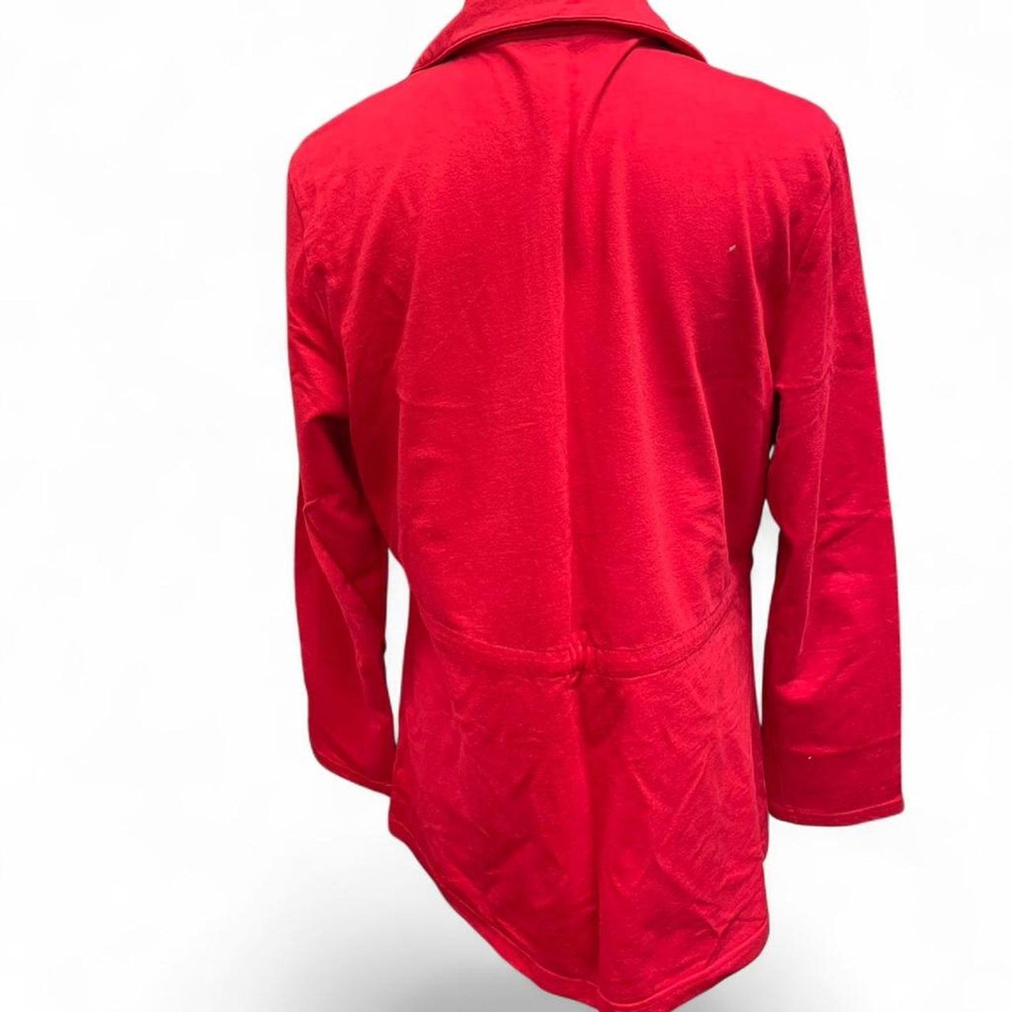 Red zip up jacket