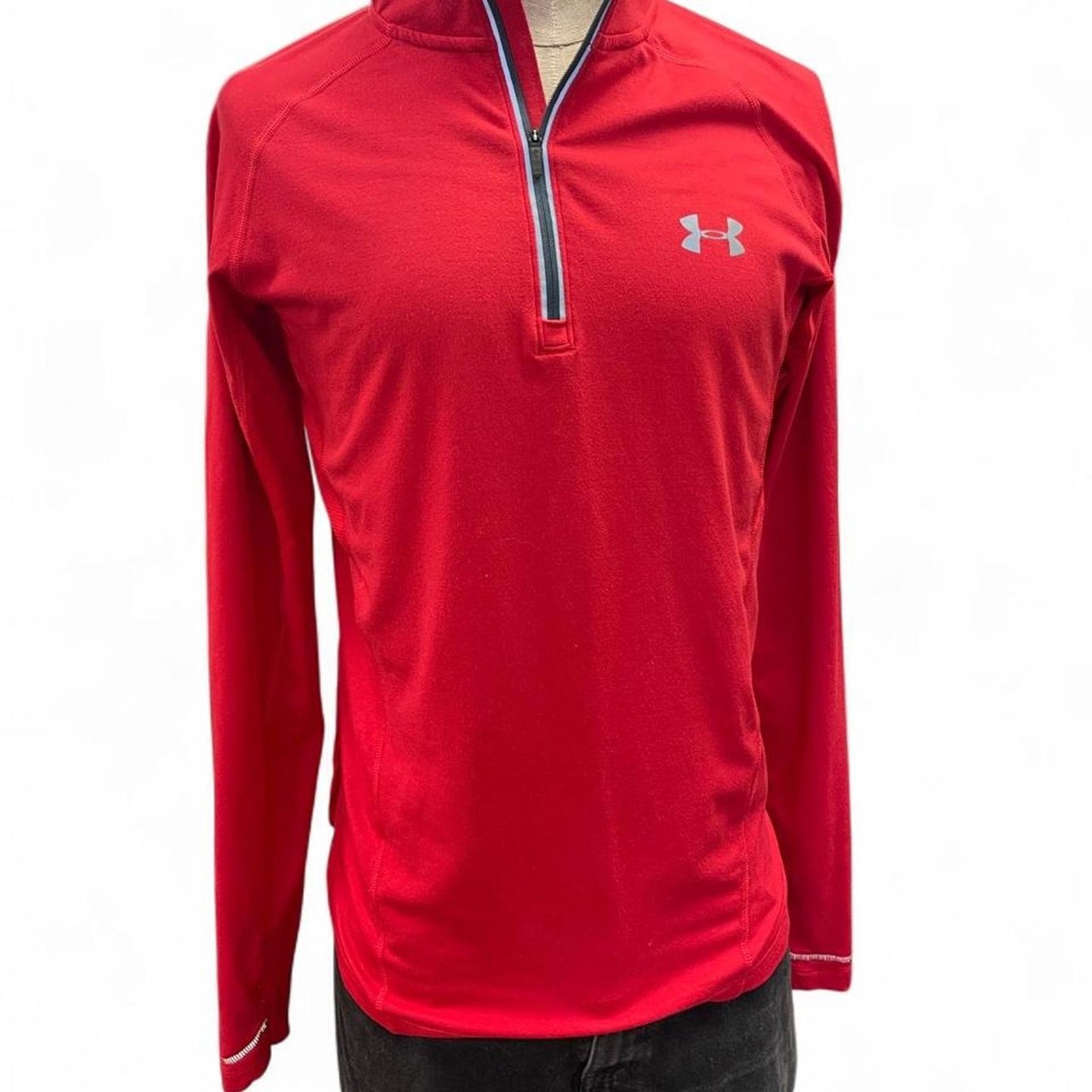 Under armour red quarter zip